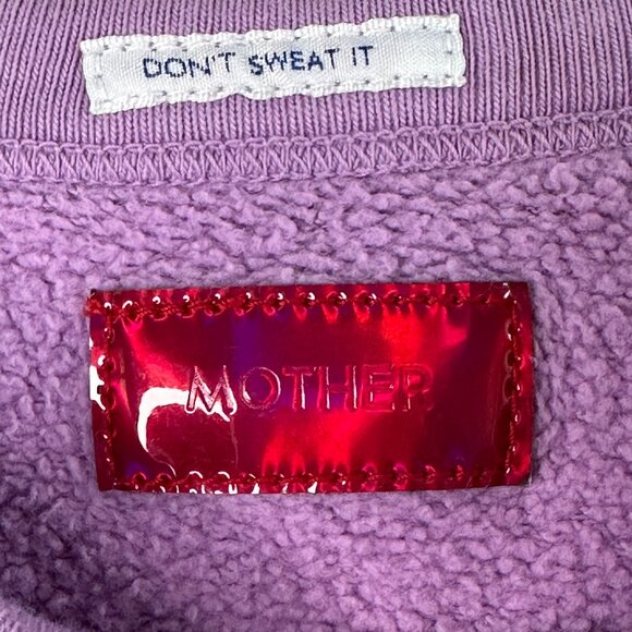 MOTHER The Biggie Concert Surf's Up Sweatshirt Purple, Small - Picture 5 of 10